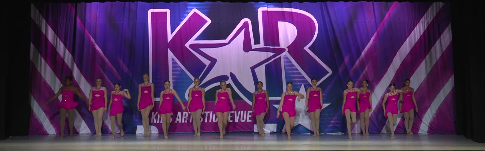 Rhythm & Soul competition dancers performing Diamonds Jazz on stage